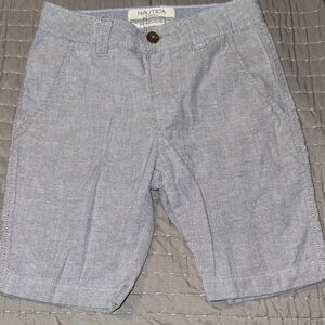 Nautica Boy’s Light Gray Flat Front Shorts